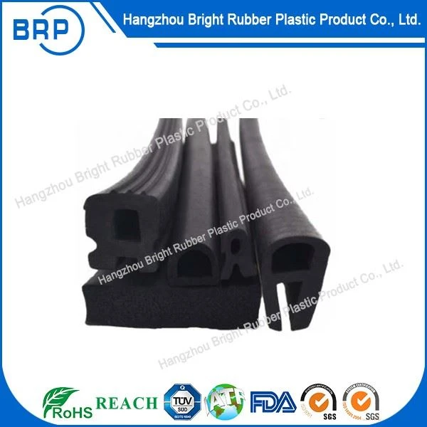 Solid Foam Rubber Seal Strip Extrusion Profile
