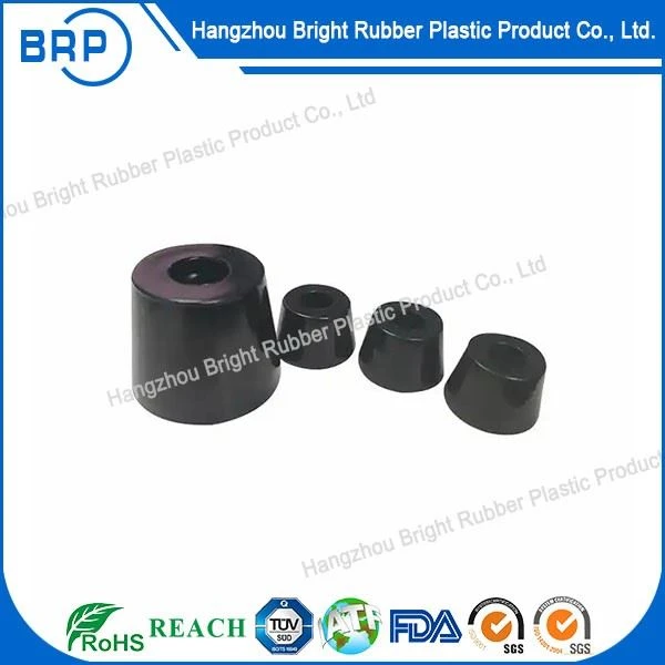 Black Shock Absorber Anti-skid Silicone Rubber Furniture Foot Pad